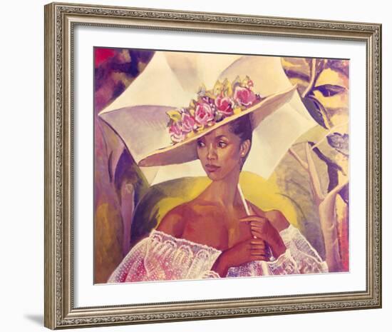 Girl with a Parasol, 1986-Boscoe Holder-Framed Giclee Print