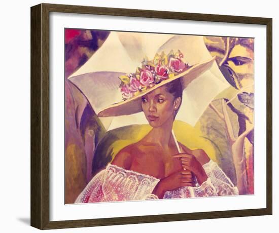 Girl with a Parasol, 1986-Boscoe Holder-Framed Giclee Print