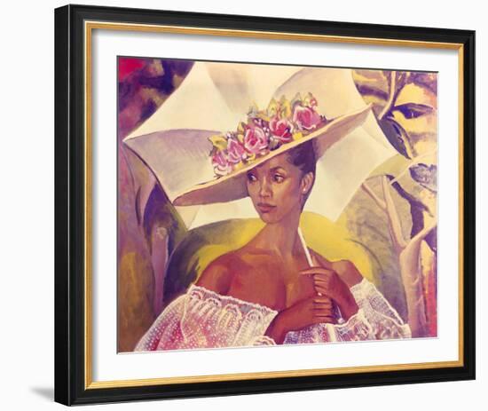 Girl with a Parasol, 1986-Boscoe Holder-Framed Giclee Print