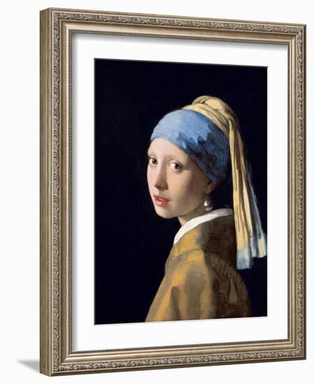 Girl with a Pearl Earring, C.1665-6-Johannes Vermeer-Framed Giclee Print