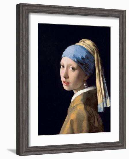 Girl with a Pearl Earring, C.1665-6-Johannes Vermeer-Framed Giclee Print
