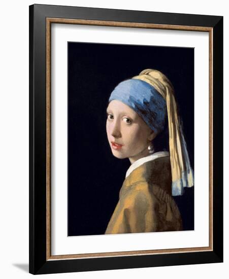 Girl with a Pearl Earring, C.1665-6-Johannes Vermeer-Framed Giclee Print