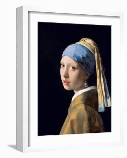 Girl with a Pearl Earring, C.1665-6-Johannes Vermeer-Framed Giclee Print