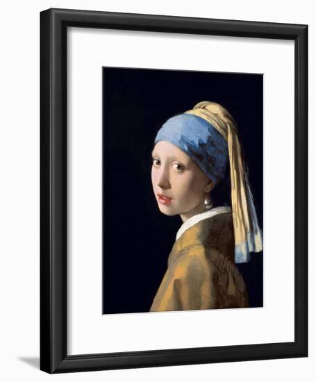 Girl with a Pearl Earring, C.1665-6-Johannes Vermeer-Framed Giclee Print