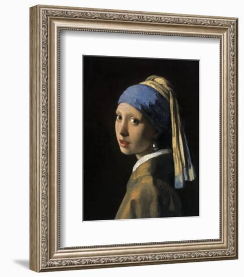 Girl with a Pearl Earring-Johannes Vermeer-Framed Giclee Print