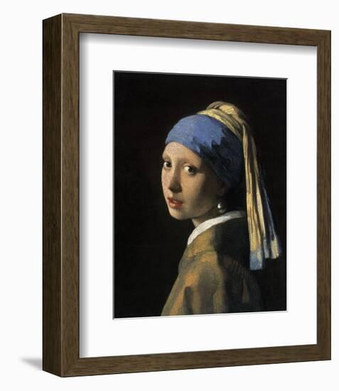 Girl with a Pearl Earring-Johannes Vermeer-Framed Giclee Print