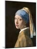 Girl with a Pearl Earring-Johannes Vermeer-Mounted Art Print