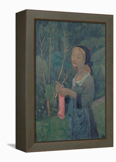 Girl with a Pink Stocking-Paul Sérusier-Framed Premier Image Canvas