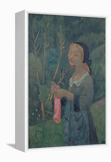 Girl with a Pink Stocking-Paul Sérusier-Framed Premier Image Canvas