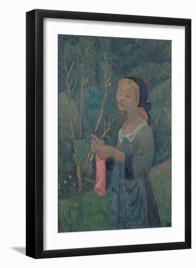 Girl with a Pink Stocking-Paul Sérusier-Framed Giclee Print