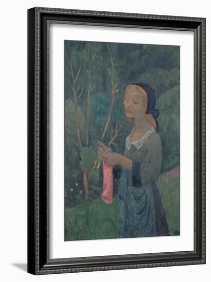 Girl with a Pink Stocking-Paul Sérusier-Framed Giclee Print