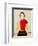 Girl with a Pole (Oil)-Kasimir Malevich-Framed Premium Giclee Print