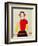 Girl with a Pole (Oil)-Kasimir Malevich-Framed Premium Giclee Print