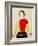 Girl with a Pole (Oil)-Kasimir Malevich-Framed Giclee Print