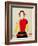 Girl with a Pole (Oil)-Kasimir Malevich-Framed Giclee Print