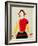 Girl with a Pole (Oil)-Kasimir Malevich-Framed Giclee Print