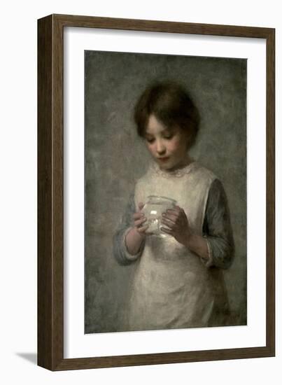 Girl with a Silver Fish, 1889-William Robert Symonds-Framed Giclee Print