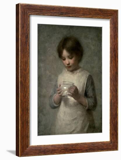 Girl with a Silver Fish, 1889-William Robert Symonds-Framed Giclee Print