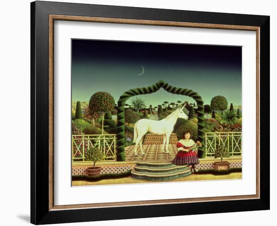 Girl with a Unicorn, 1980-Anthony Southcombe-Framed Giclee Print