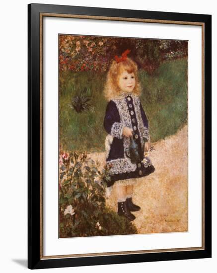 Girl with a Watering Can-Pierre-Auguste Renoir-Framed Art Print