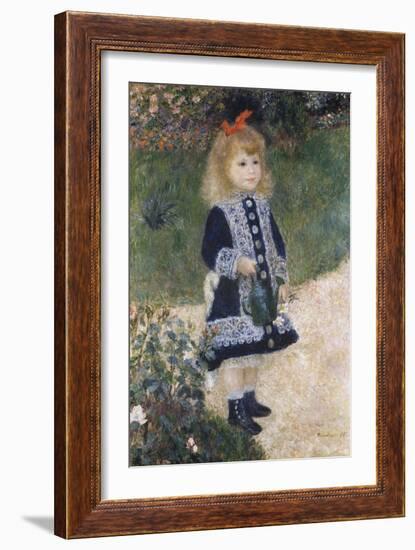 Girl with a Watering Can-Pierre-Auguste Renoir-Framed Giclee Print