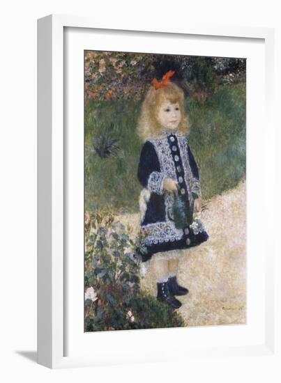 Girl with a Watering Can-Pierre-Auguste Renoir-Framed Giclee Print