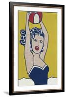 Girl with Ball-Roy Lichtenstein-Framed Art Print