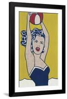 Girl with Ball-Roy Lichtenstein-Framed Art Print