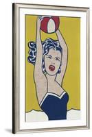 Girl with Ball-Roy Lichtenstein-Framed Art Print