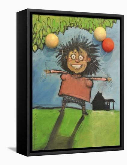 Girl with Balloons-Tim Nyberg-Framed Premier Image Canvas