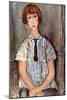 Girl with Blouse-Amedeo Modigliani-Mounted Art Print