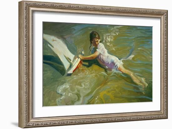 Girl with Boat-John Asaro-Framed Giclee Print