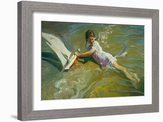 Girl with Boat-John Asaro-Framed Giclee Print