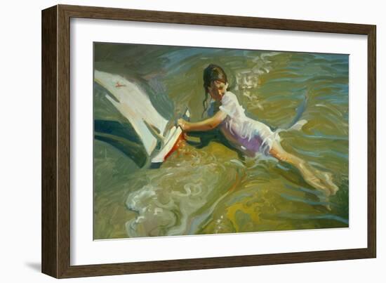 Girl with Boat-John Asaro-Framed Giclee Print