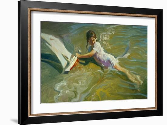 Girl with Boat-John Asaro-Framed Giclee Print