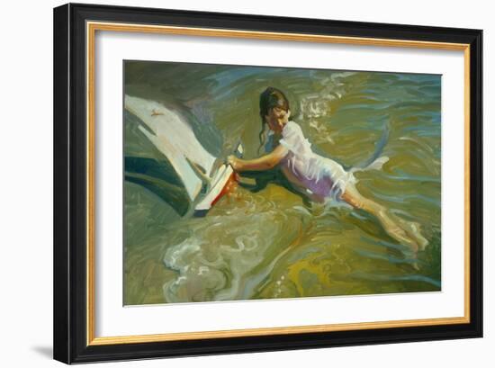 Girl with Boat-John Asaro-Framed Giclee Print