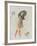 Girl with Boots and Dog-The Vintage Collection-Framed Giclee Print