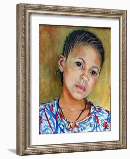 Girl With Braids 2008-Tilly Willis-Framed Giclee Print