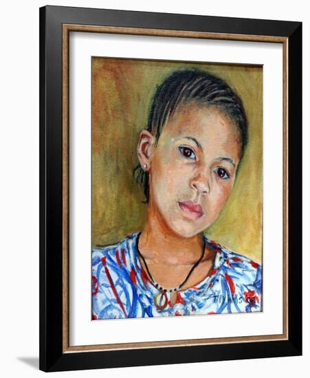 Girl With Braids 2008-Tilly Willis-Framed Giclee Print
