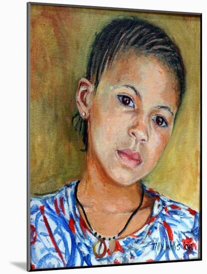 Girl With Braids 2008-Tilly Willis-Mounted Giclee Print