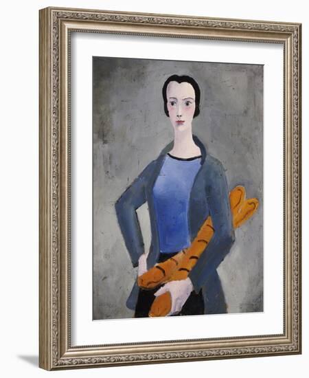 Girl with Bread, 1926-Christopher Wood-Framed Giclee Print