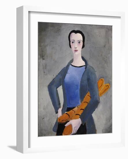 Girl with Bread, 1926-Christopher Wood-Framed Giclee Print