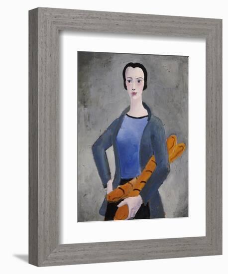 Girl with Bread, 1926-Christopher Wood-Framed Giclee Print