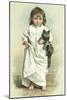 Girl with Cat, 1894-Maud Humphrey-Mounted Giclee Print