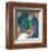 Girl with Cat II-Franz Marc-Framed Art Print