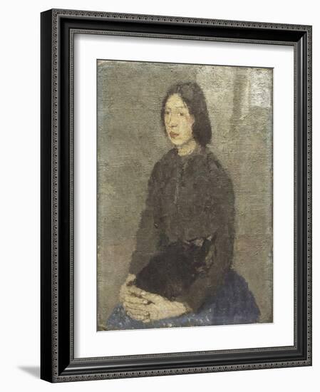 Girl with Cat in Her Lap-Gwen John-Framed Giclee Print