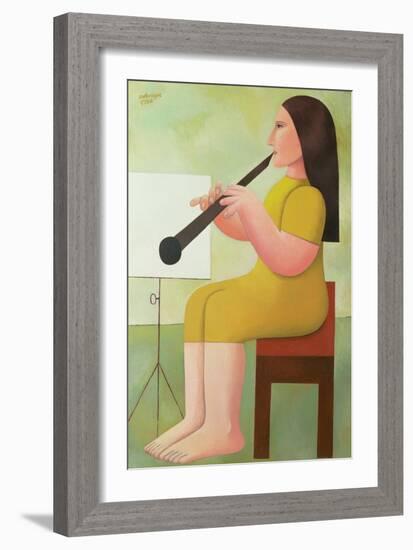 Girl with Clarinet, 1986-Reg Cartwright-Framed Giclee Print
