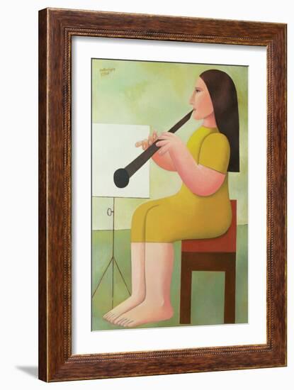 Girl with Clarinet, 1986-Reg Cartwright-Framed Giclee Print