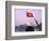 Girl with Conical Hat on a Junk Boat with National Flag and Karst Islands in Halong Bay, Vietnam-Keren Su-Framed Photographic Print