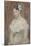 Girl with Decollete (The Flower in Hai)-Berthe Morisot-Mounted Giclee Print